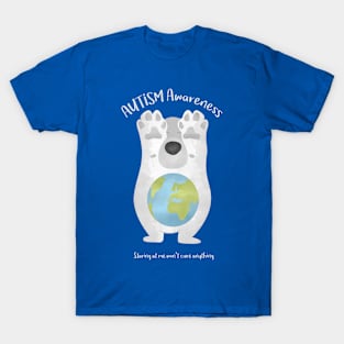 Autism Awareness Earth Bear T-Shirt